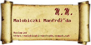 Malobiczki Manfréda névjegykártya